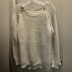 Aquamar Size S/M Cream/Gray Sweater NWOT